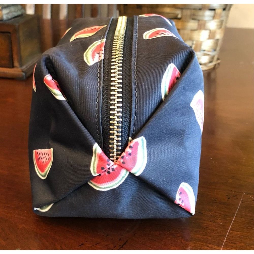 COACH - Watermelon Cosmetic Bag in Navy Canvas. So cute and LIKE NEW! 🍉 - Picture 7 of 12